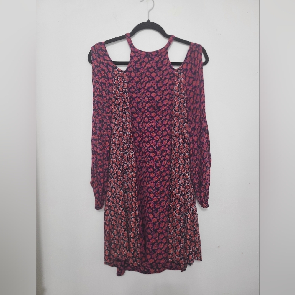 Forever 21 boho shirt dress with underpinning slip